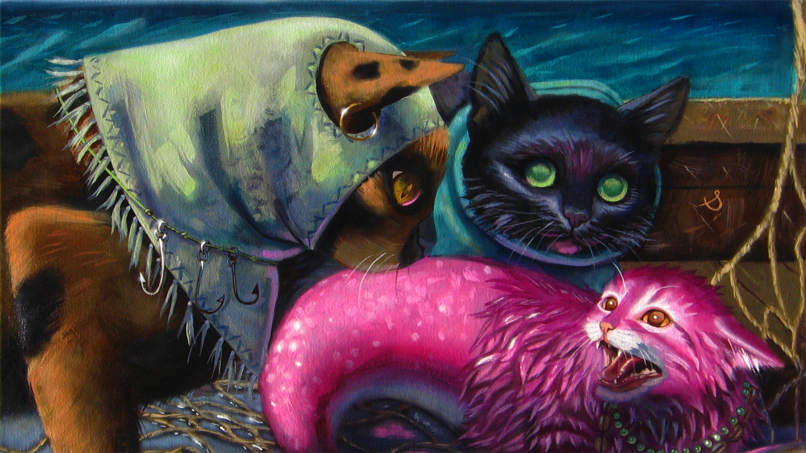 Feline art by Brutal Sun.